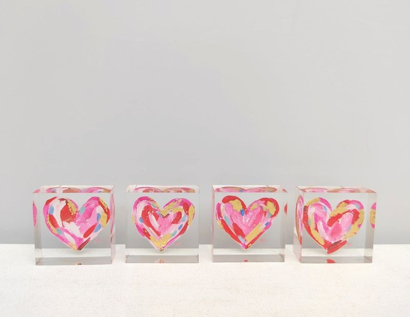Acrylic Heart Block
