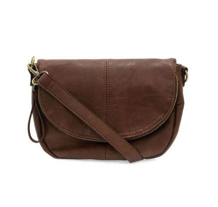 Helene Small Saddle Crossbody  | Walnut