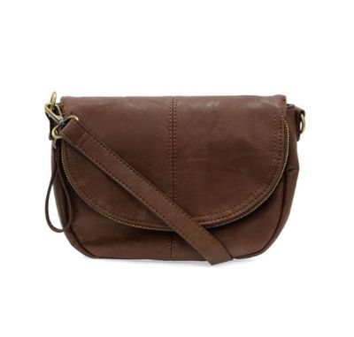Helene Small Saddle Crossbody  | Walnut