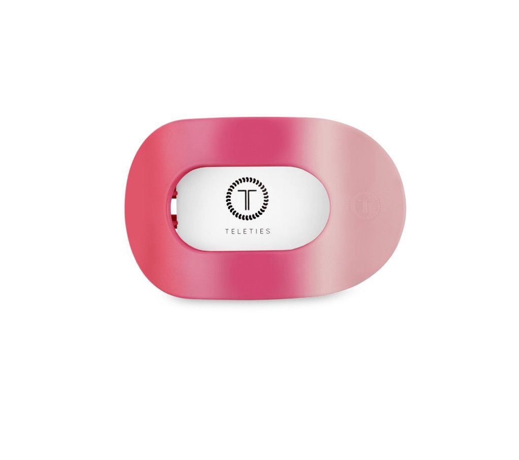 Teleties™ Flat Round Hair Clip | Kiss &amp; Tell, Size: Small