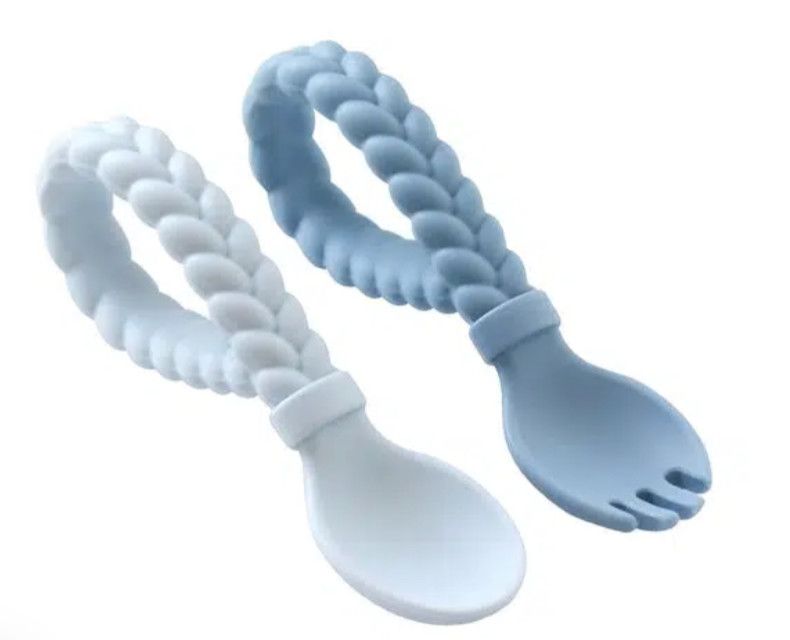 Sweetie Spoons™ Spoon + Fork Set | Blue