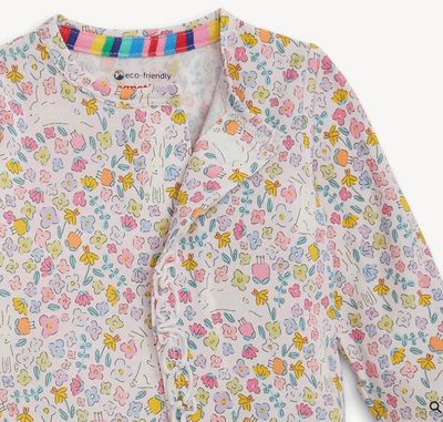 Magnetic Me™ Bunny Blossom Ruffled Coverall