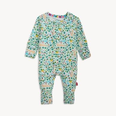 Magnetic Me™ Bunny Garden Magnetic Coverall, Size: 3-6 mo