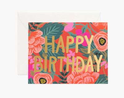 Rifle Poppy Birthday Card