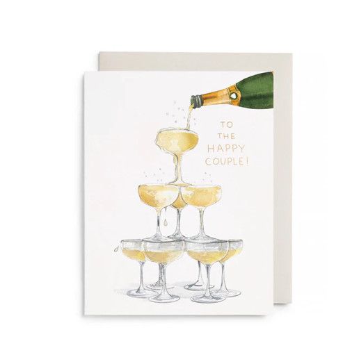 Champagne Tower Greeting Card