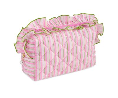 Fancy Large Zip Pouch | Pink