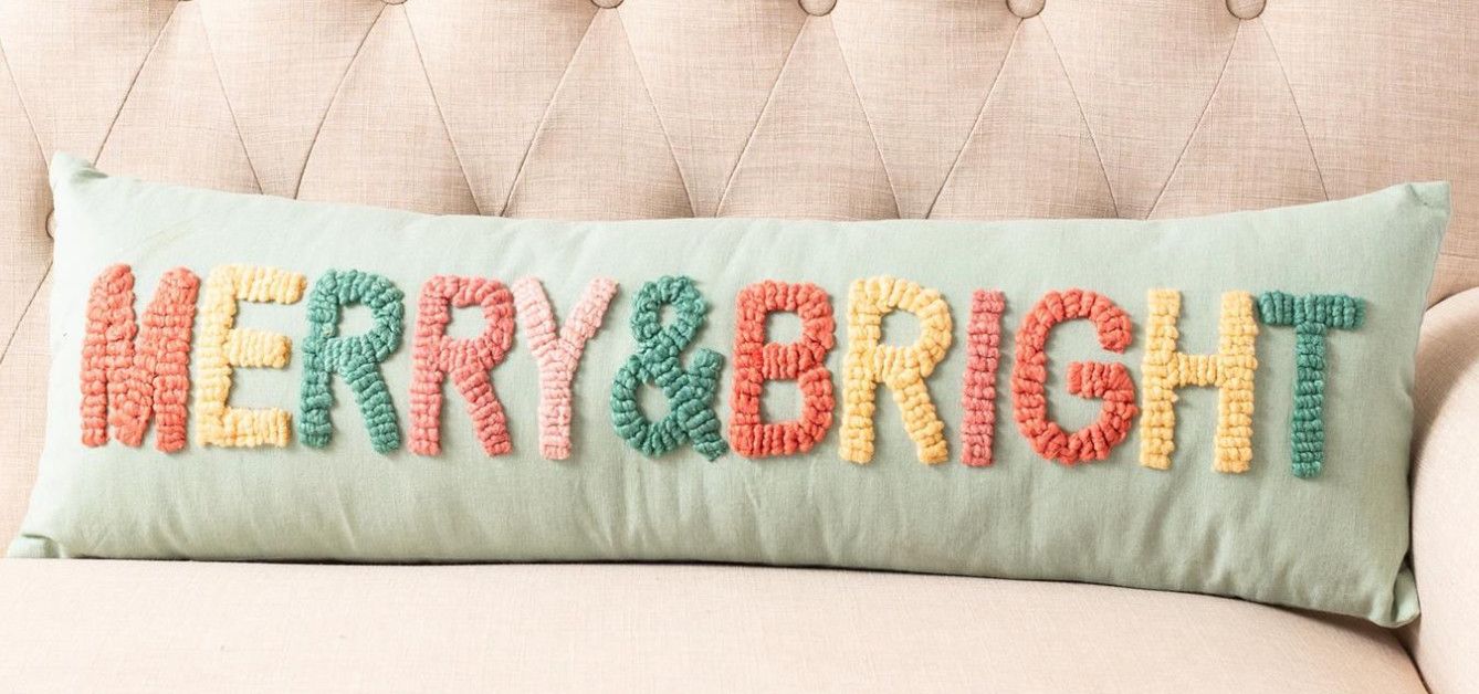 Merry &amp; Bright Lumbar Pillow