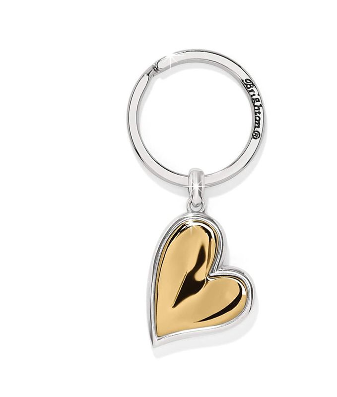 Cascade Two Tone Heart Key Fob