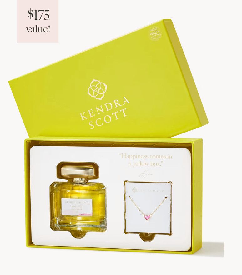 Framed Ari Heart Gold Azalea Illusion &amp; Ruby Musk Fragrance Gift Set