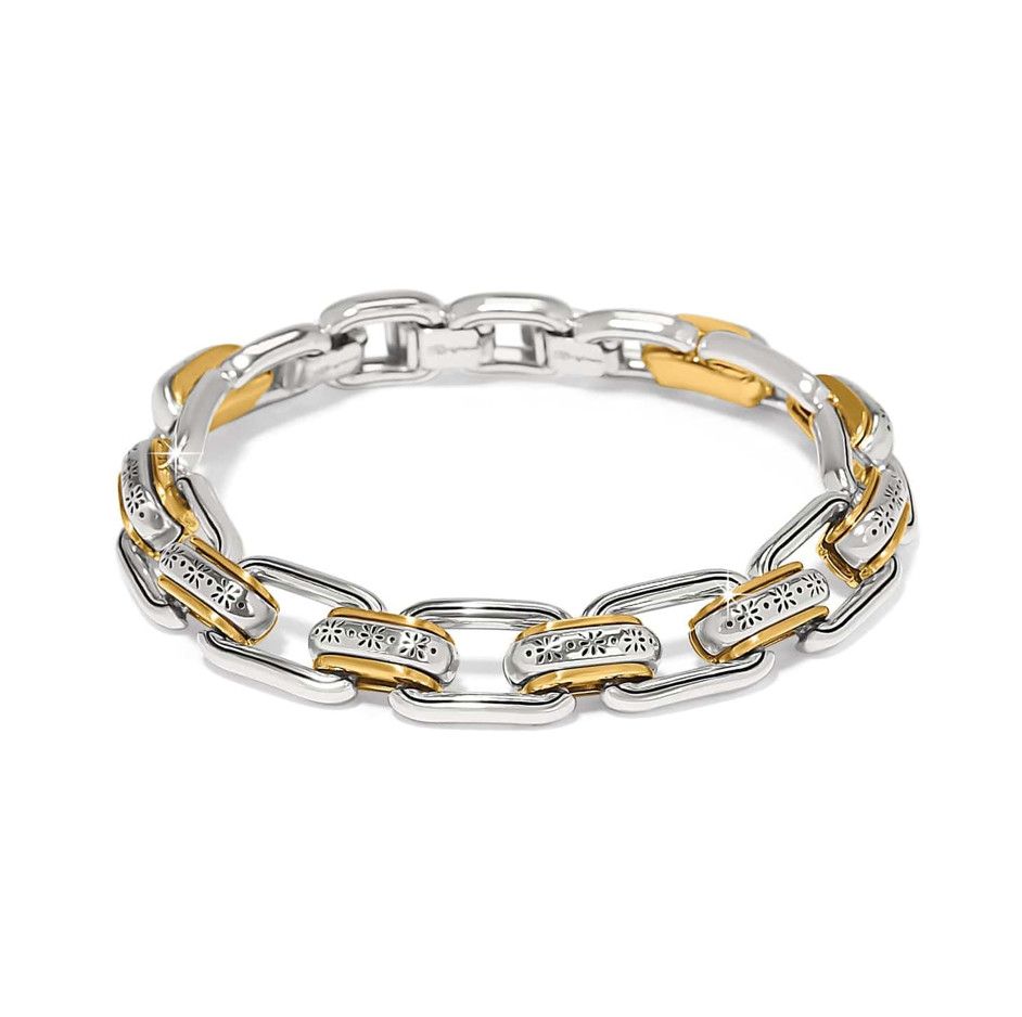 Mosaic Two Tone Links Bracelet