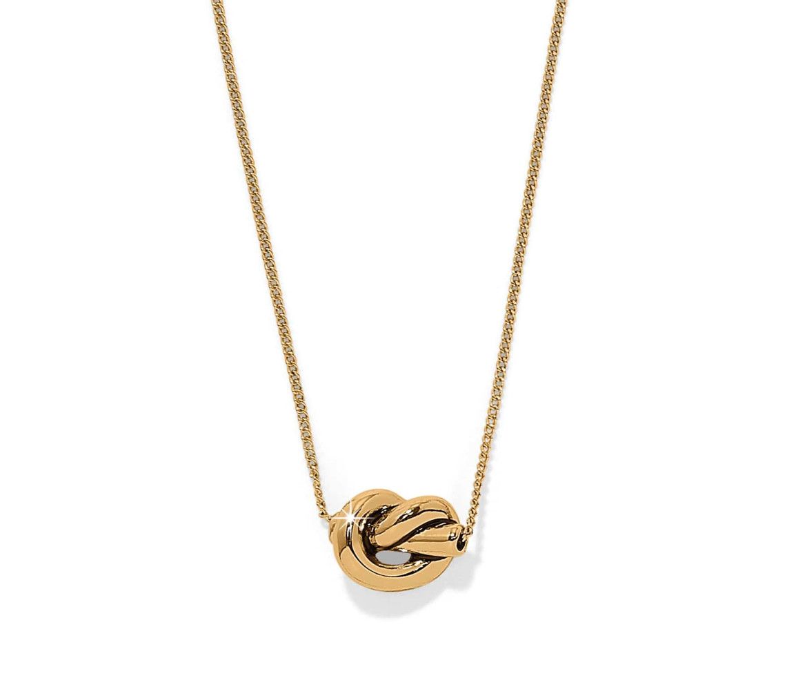 Interlok Single Know Mini Necklace Gold