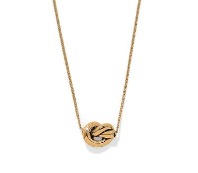 Interlok Single Know Mini Necklace Gold