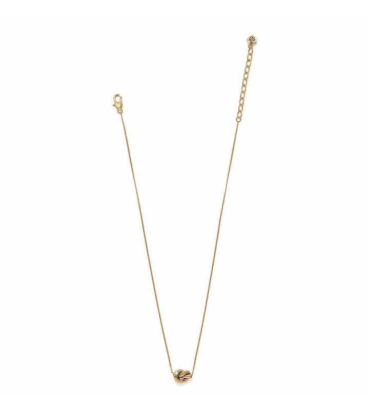 Interlok Single Knot Mini Necklace Gold