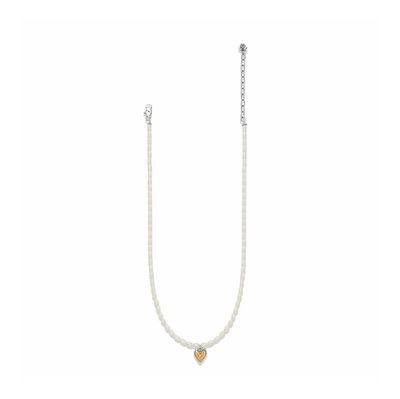 Cascade Embrace Pearl Heart Necklace