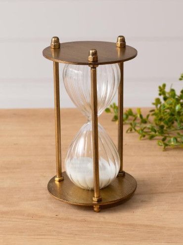 gold hourglass decorative sand timer