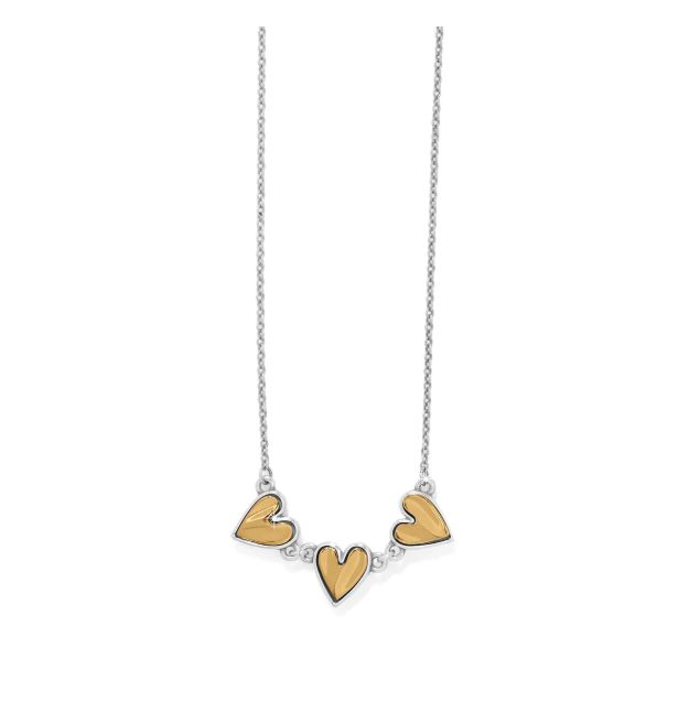 triple heart pendant necklace brighton