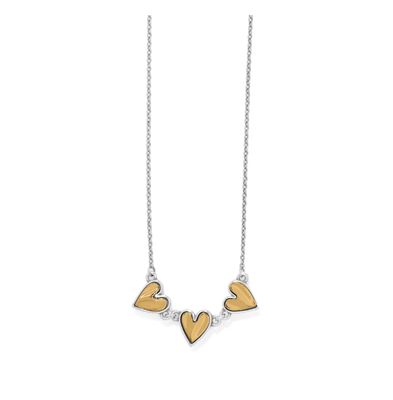 triple heart pendant necklace brighton