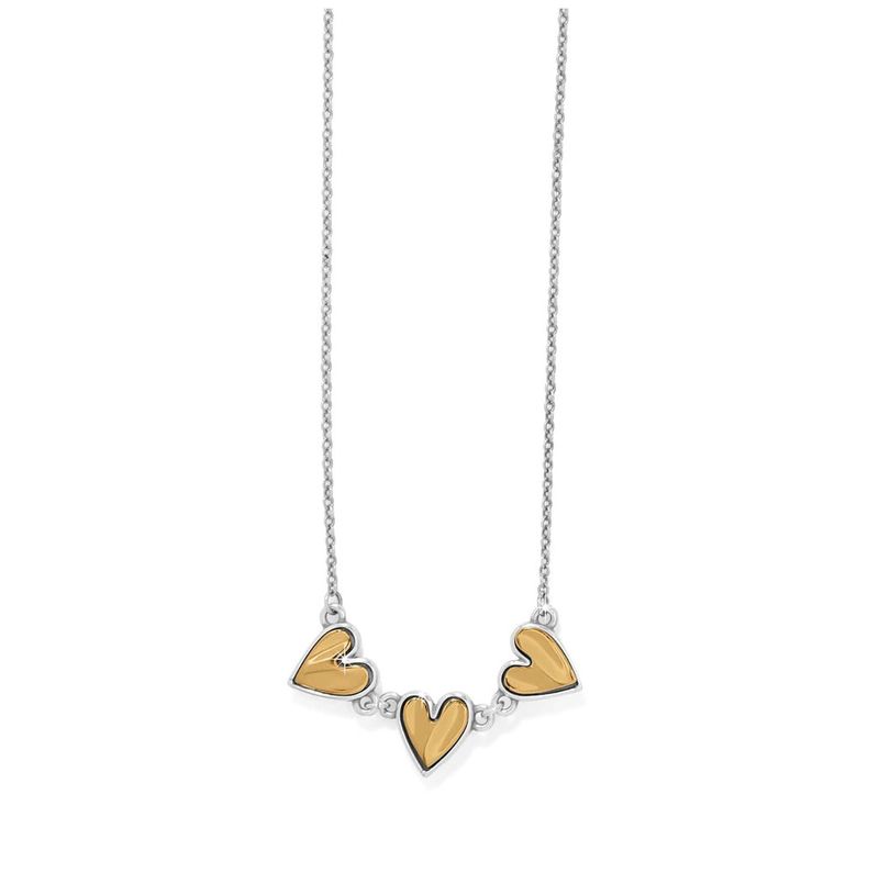 Cascade Heart Trio Necklace
