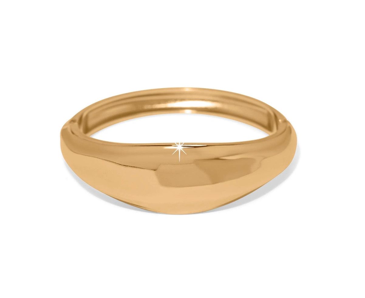 Cascade Lumina Hinged Bangle Gold