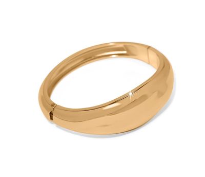 Cascade Lumina Hinged Bangle Gold
