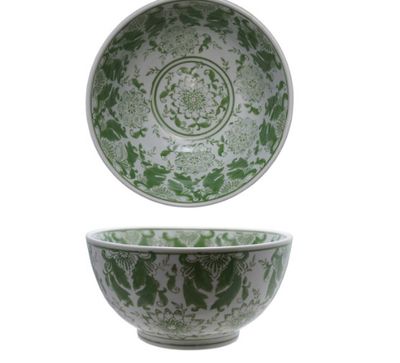 Green Pattern Bowl