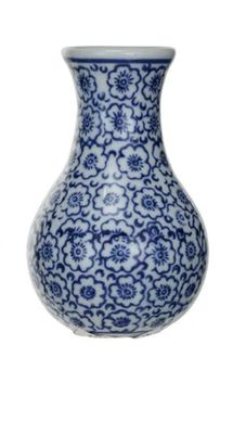 Hand-stamped Stoneware Bud Vase | Floral Mosaic