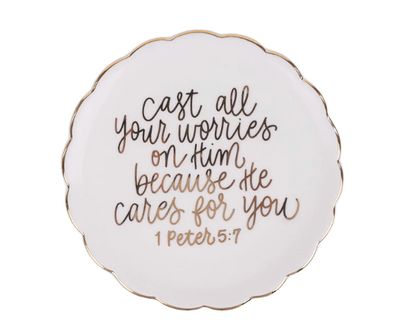He Cares for You Trinket Tray