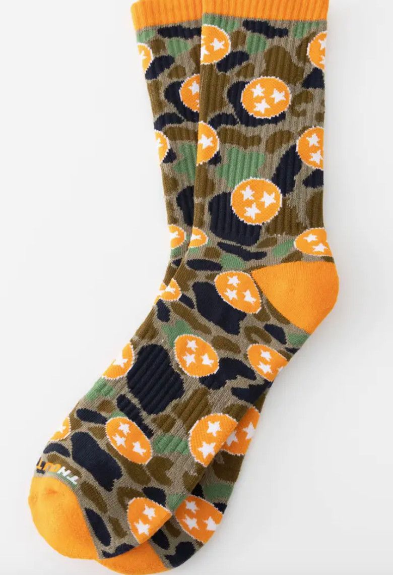 Tennessee Tri-star Camouflage Sock