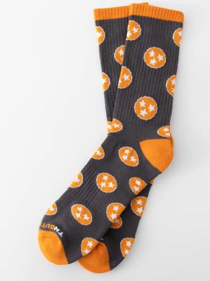 Smokey Gray Tri-star Socks