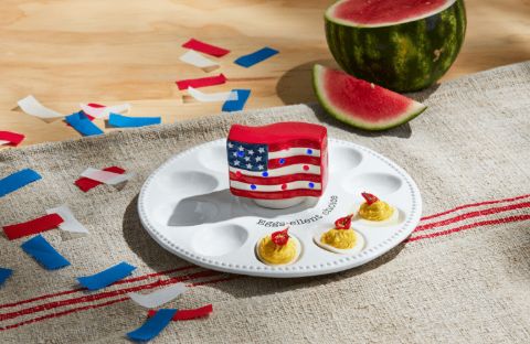 Americana Flag Light Up Sitter