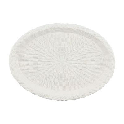 Basket Weave Ceramic Platter