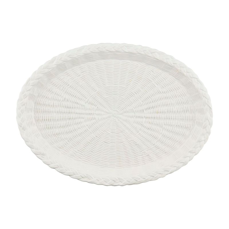 Basket Weave Ceramic Platter