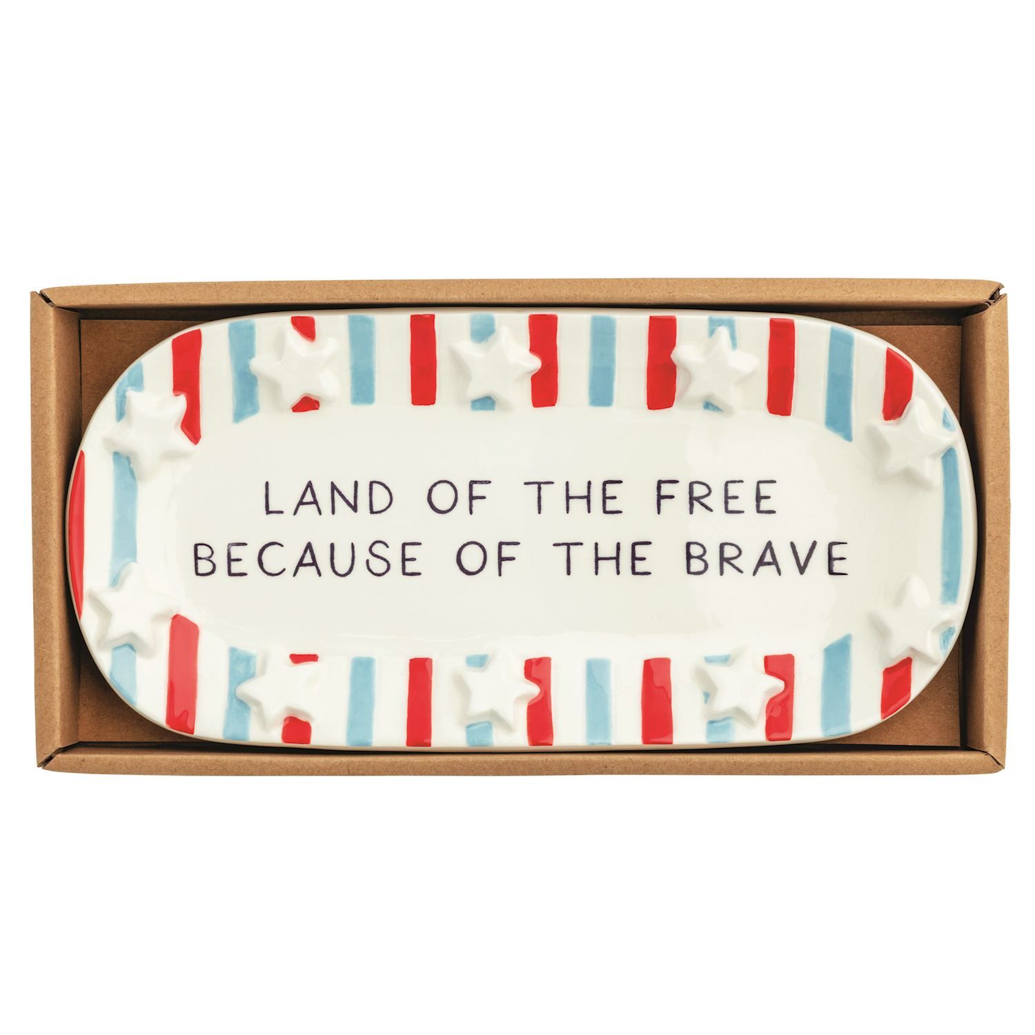 Land of the Free American Sentiment Tray
