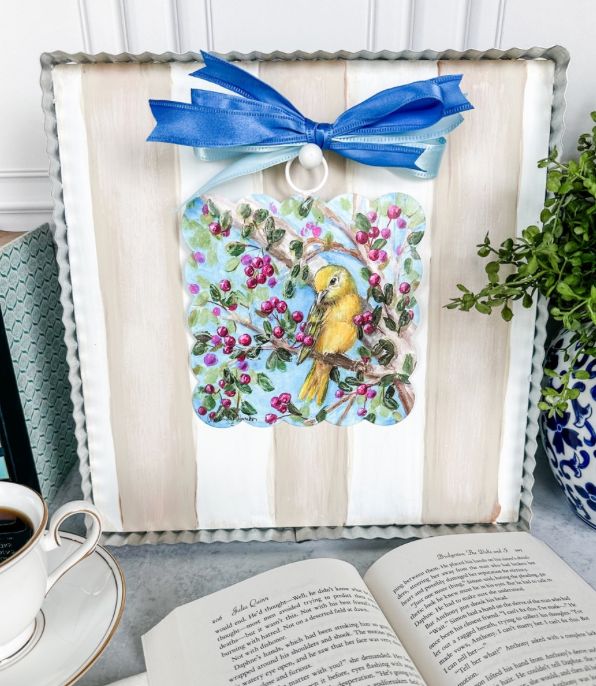 Round Top© Attachment | Mini Hamilton Scallop Yellow Bird