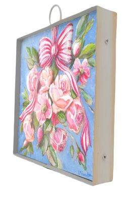 Round Top© Attachment | Mini Hamilton Pink Roses &amp; Ribbons