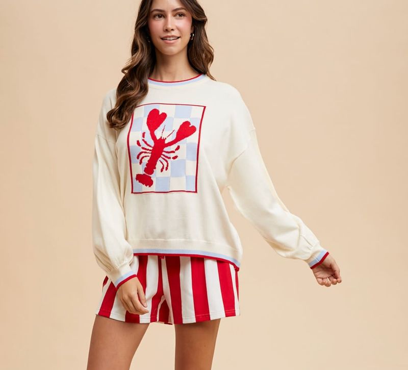 The Lilly Lobster Sweater