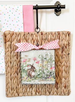 Round Top© Attachment | Mini Rozie's Brown Bunny in Garden