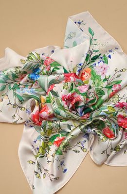Large Bandana Scarf | Floral Garden