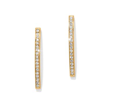 Meridian Geo Bar Post Earrings | Gold