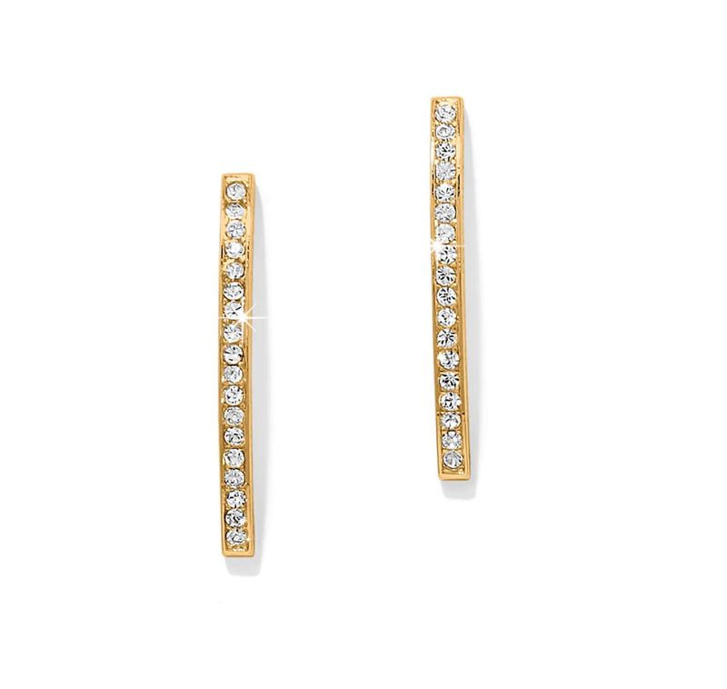 Meridian Geo Bar Post Earrings | Gold