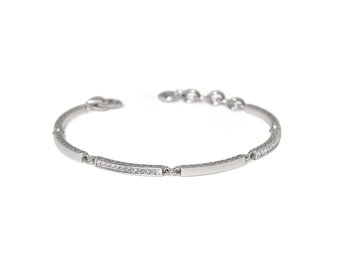 Meridian Geo Bar Bracelet | Silver