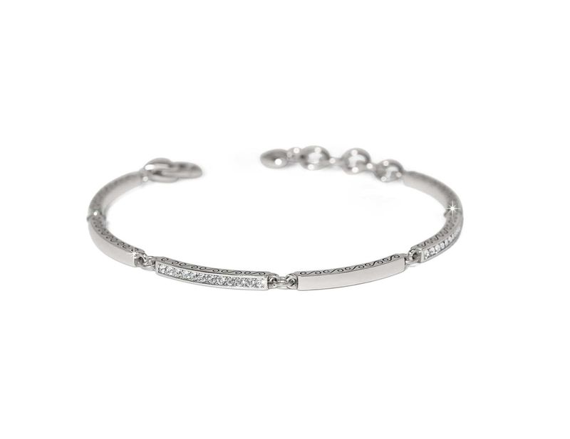 Meridian Geo Bar Bracelet | Silver