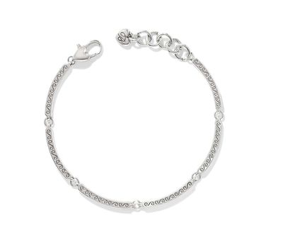 Meridian Geo Bar Bracelet | Silver