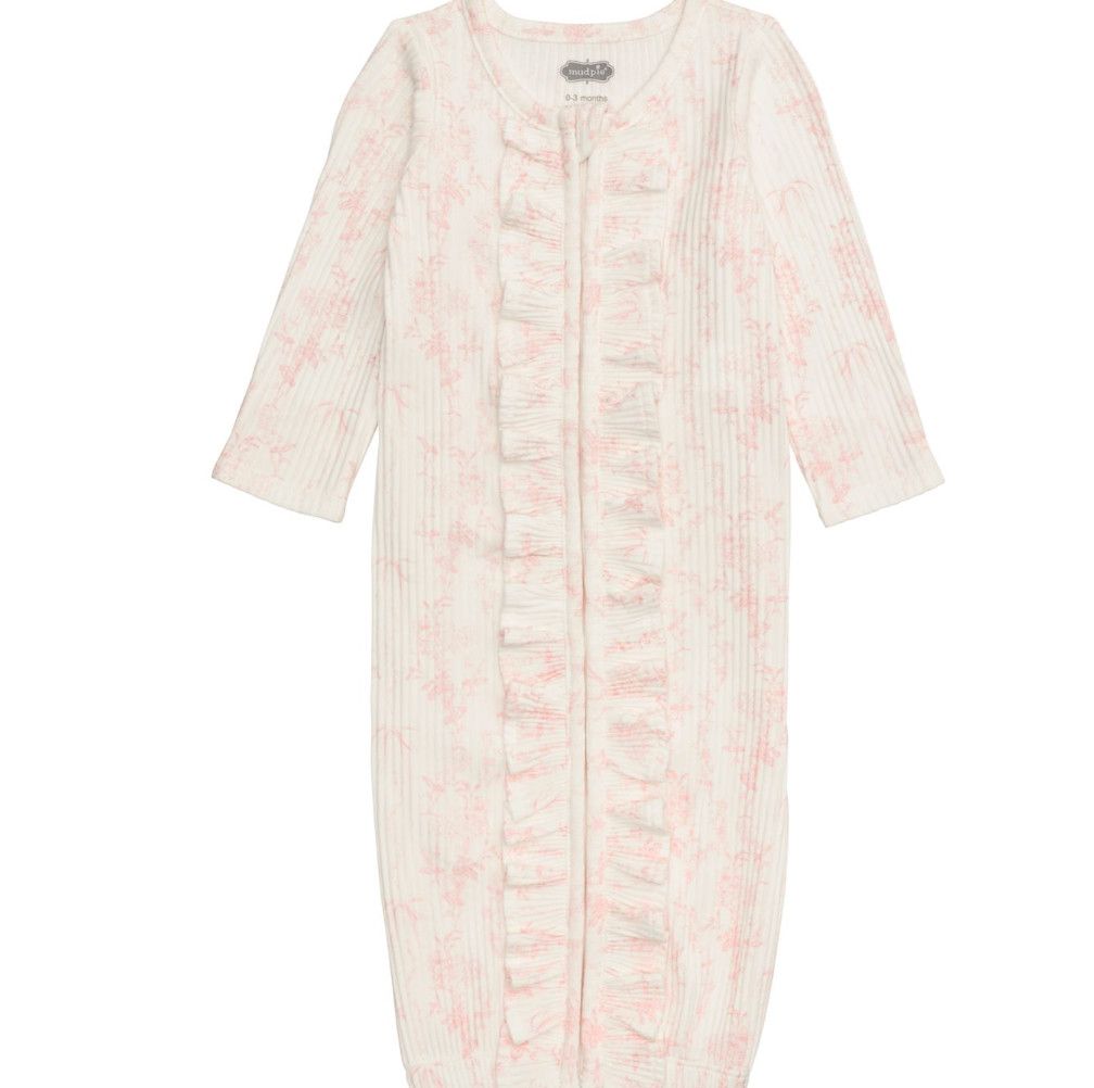 Floral Pink Gown | Newborn