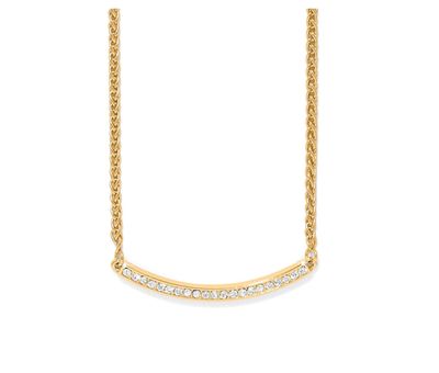 Meridian Geo Bar Necklace | Gold