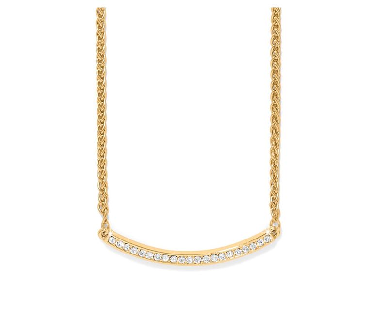 Meridian Geo Bar Necklace | Gold