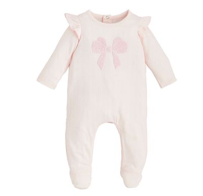 Bow Print Sleeper | 3-6