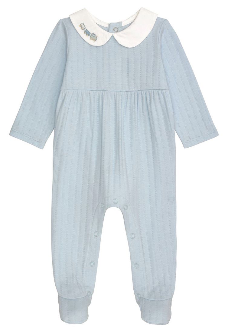 Blue Layette Train Sleeper | 3-6