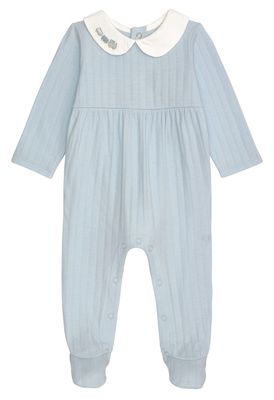 Blue Layette Train Sleeper | 3-6