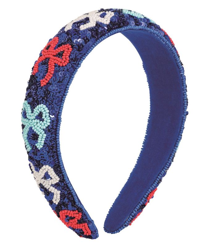 Sequined Americana Headband | Bows